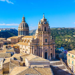 Chiesa di Ragusa Ibla vista dall'alto