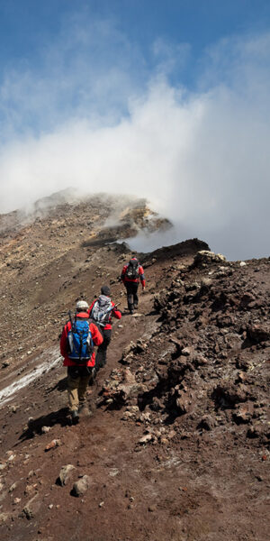 Hiking at Mt. Etna, Sicily, Italy