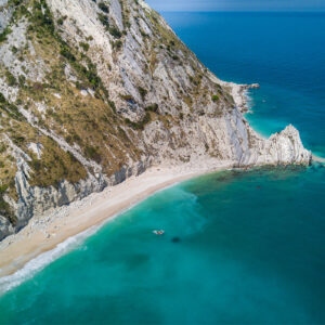 Riviera del Conero in Italy, Beautiful rocky seascape