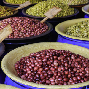 Fresh olives for sale, Casablanca, Morocco