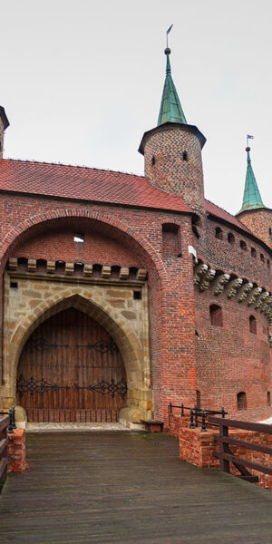 Architecture of the medieval Barbican fortifcation