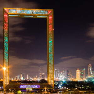 Dubai skyline and the Frame