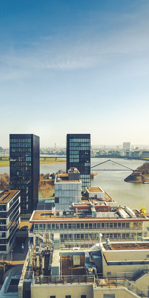 duesseldorf cityscape, germany