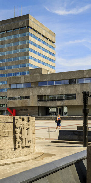 city hall and Statue of Liberty at Eindhoven