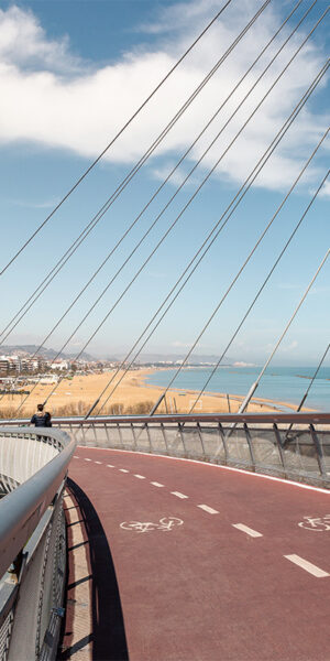 Famous bridge in Pescara, Italy