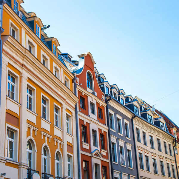 Typical houses in Riga old town