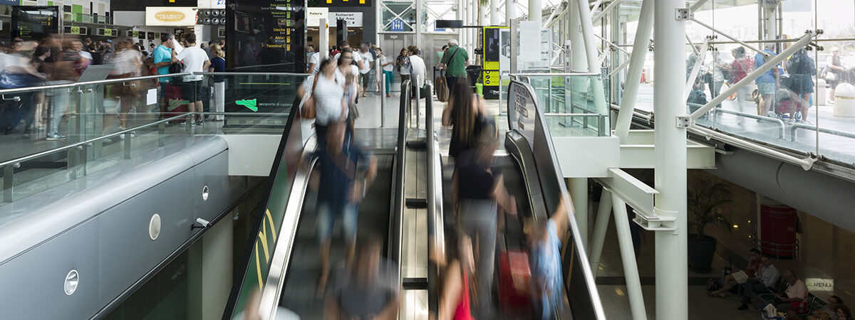 Inside terminal A Catania airport