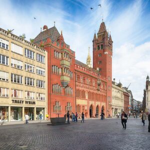 Marktplatz and town hall of Basilea